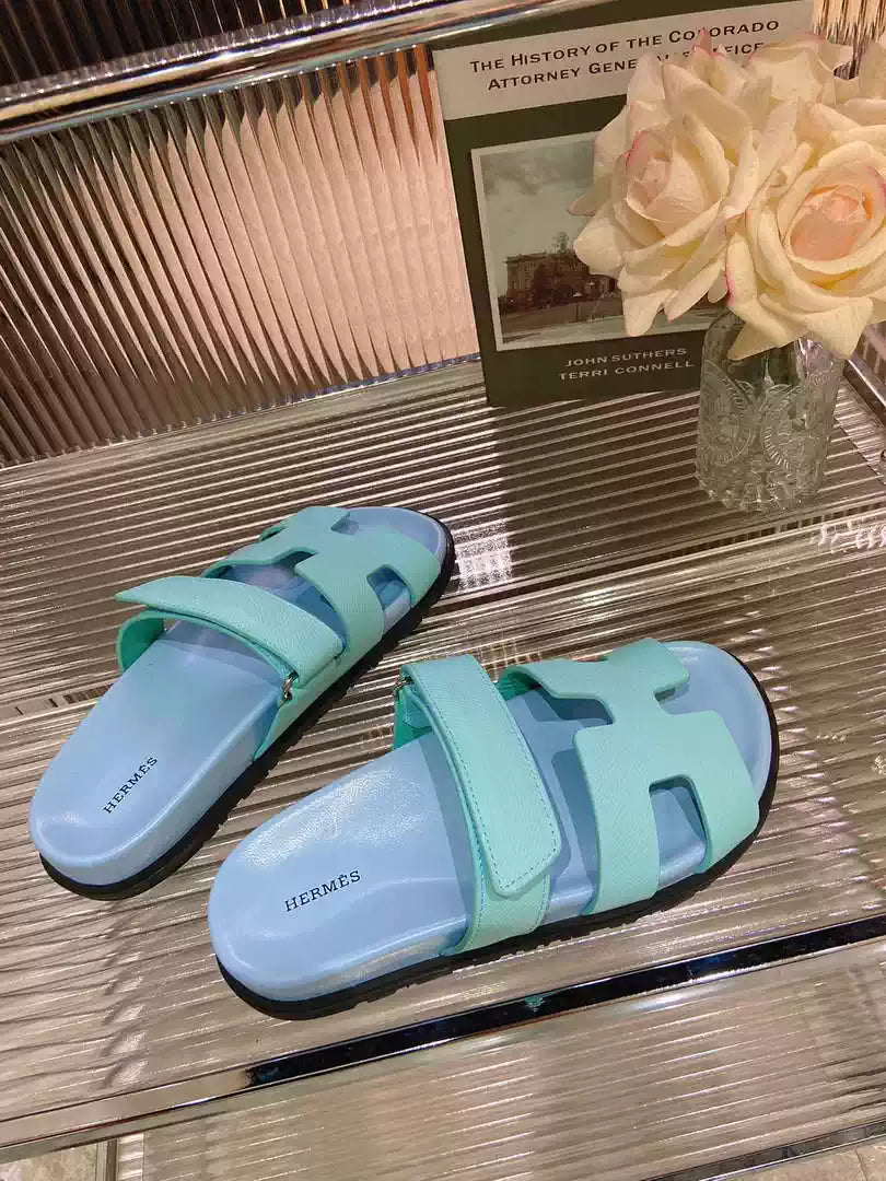Hermes H222857 Men Women's Hermes Chypre sandals H908911