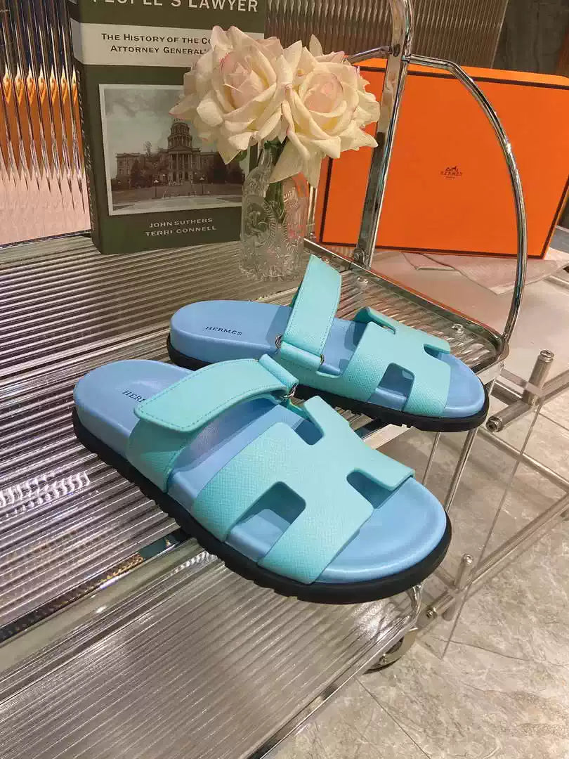 Hermes H222857 Men Women's Hermes Chypre sandals H908911