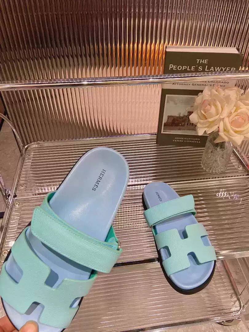 Hermes H222857 Men Women's Hermes Chypre sandals H908911