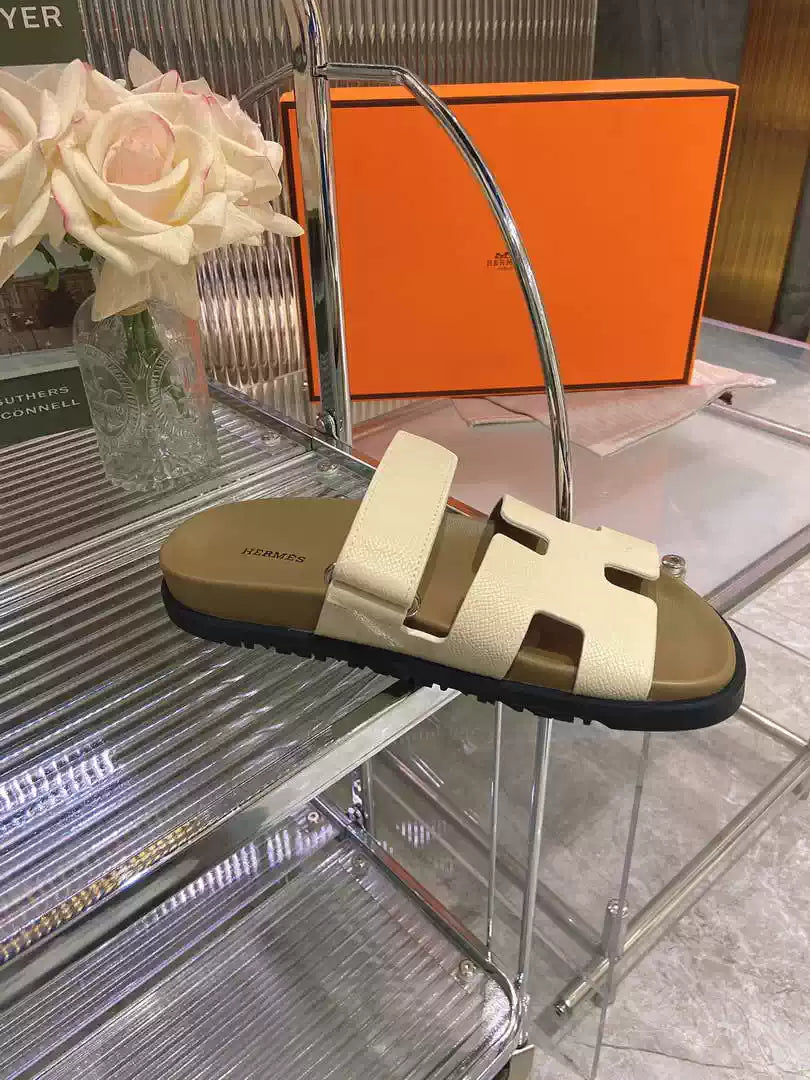 Hermes H222857 Men Women's Hermes Chypre sandals H908912