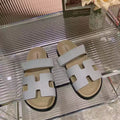 Hermes H222857 Men Women's Hermes Chypre sandals H908913 - 35 - View 1