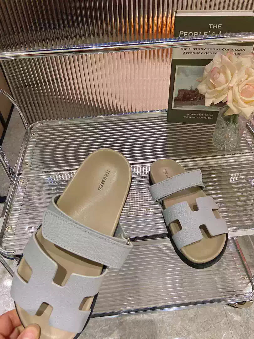 Hermes H222857 Men Women's Hermes Chypre sandals H908913
