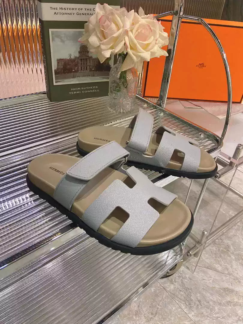 Hermes H222857 Men Women's Hermes Chypre sandals H908913