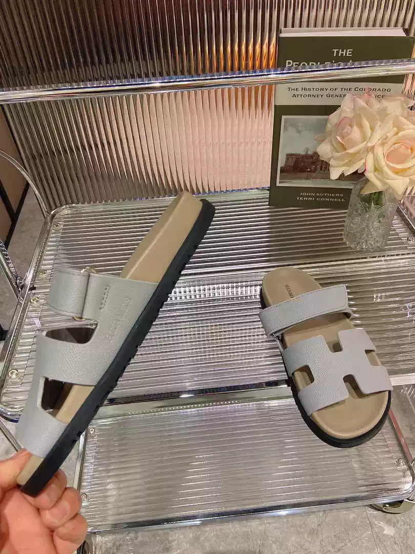 Hermes H222857 Men Women's Hermes Chypre sandals H908913