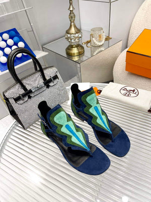 Hermes H231201Z Suede Goatskin Garden Sandal H33580 - 34 - View 1