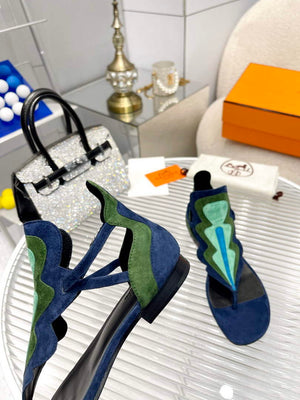 Hermes H231201Z Suede Goatskin Garden Sandal H33580 - 34 - View 6