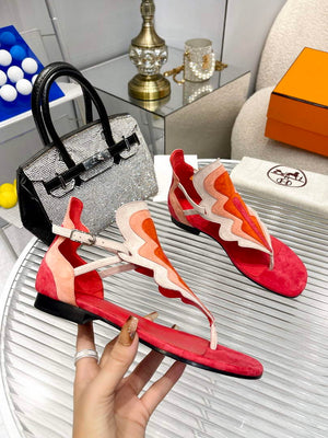 Hermes H231201Z Suede Goatskin Garden Sandal H33581 - 34 - View 2