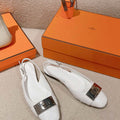 Hermes H241158Zv1D360 Innocente Slingback Shoes H990020 - Euro 35=US 4 - View 1