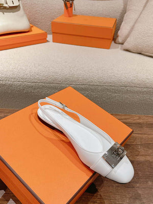 Hermes H241158Zv1D360 Innocente Slingback Shoes H990020 - Euro 35=US 4 - View 4