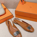 Hermes H241158Zv1D360 Innocente Slingback Shoes H990021 - Euro 35=US 4 - View 1