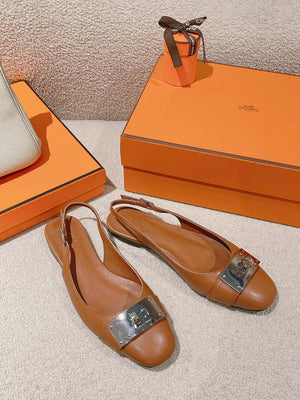 Hermes H241158Zv1D360 Innocente Slingback Shoes H990021 - Euro 35=US 4 - View 1
