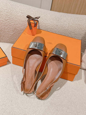 Hermes H241158Zv1D360 Innocente Slingback Shoes H990021 - Euro 35=US 4 - View 5