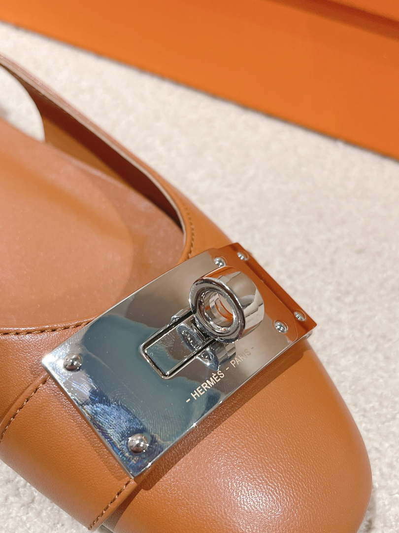 Hermes H241158Zv1D360 Innocente Slingback Shoes H990021