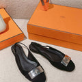 Hermes H241158Zv1D360 Innocente Slingback Shoes H990022 - Euro 35=US 4 - View 1