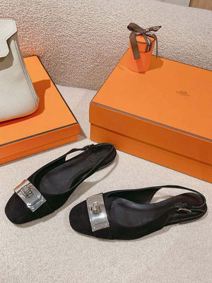 Hermes H241158Zv1D360 Innocente Slingback Shoes H990022 - Euro 35=US 4 - View 2