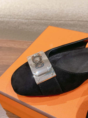 Hermes H241158Zv1D360 Innocente Slingback Shoes H990022 - Euro 35=US 4 - View 6