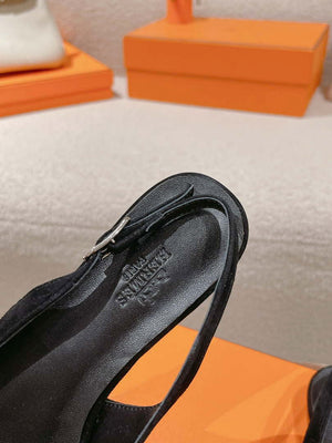 Hermes H241158Zv1D360 Innocente Slingback Shoes H990022 - Euro 35=US 4 - View 7