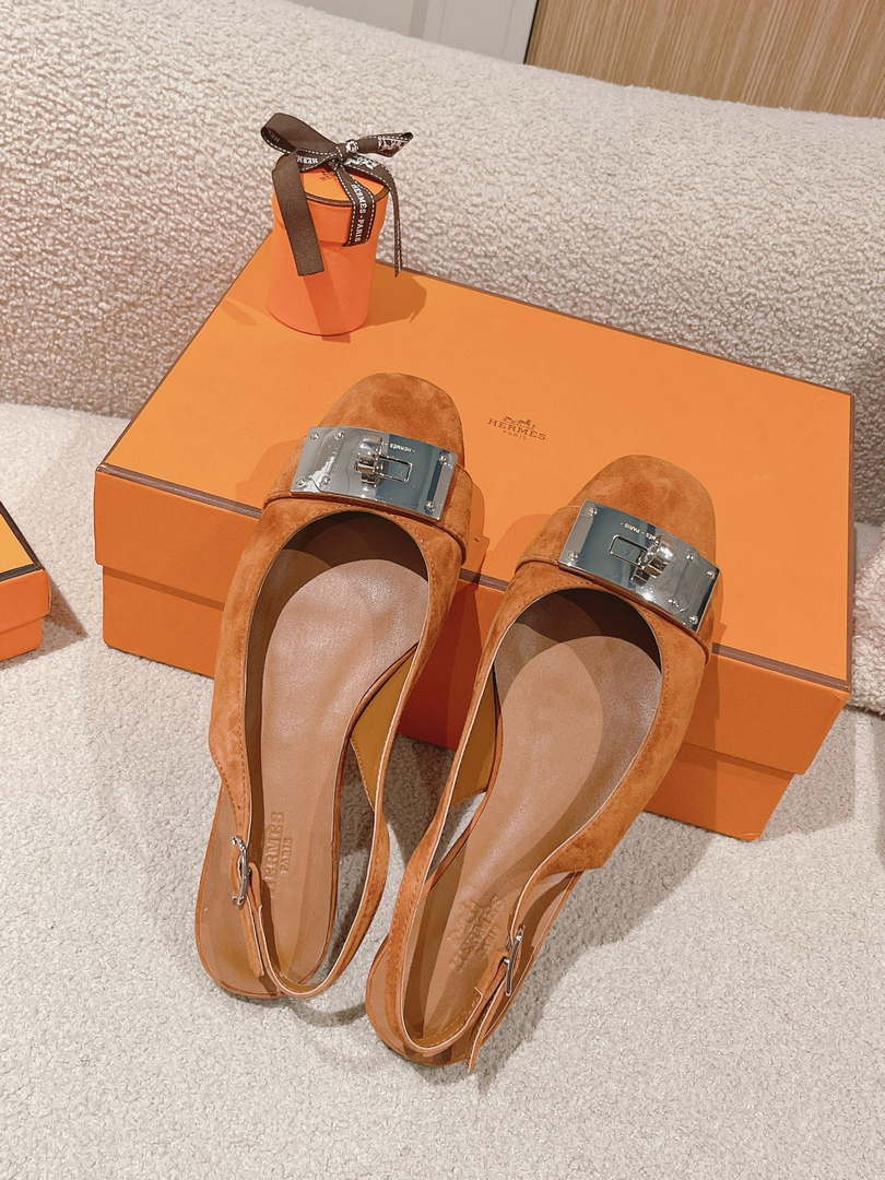 Hermes H241158Zv1D360 Innocente Slingback Shoes H990025