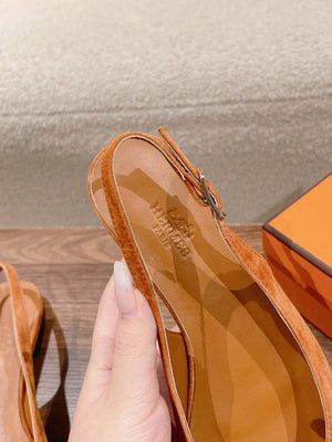 Hermes H241158Zv1D360 Innocente Slingback Shoes H990025 - Euro 35=US 4 - View 8