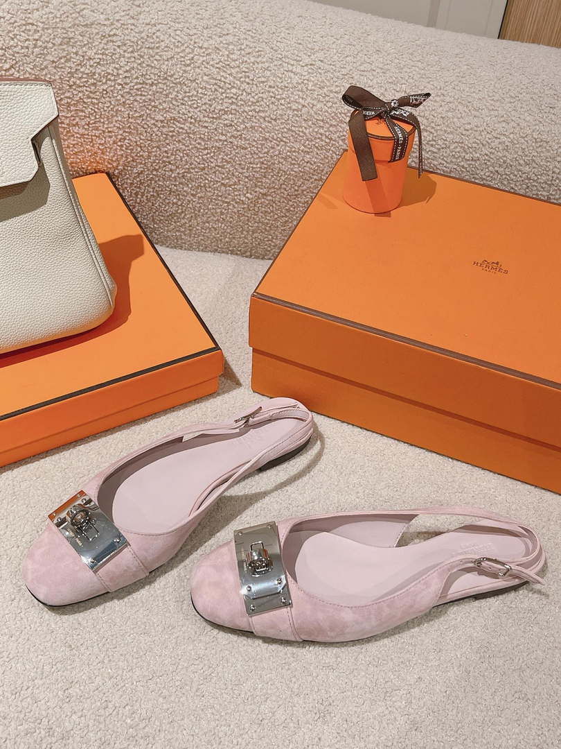 Hermes H241158Zv1D360 Innocente Slingback Shoes H990024 - Euro 35=US 4 - View 2