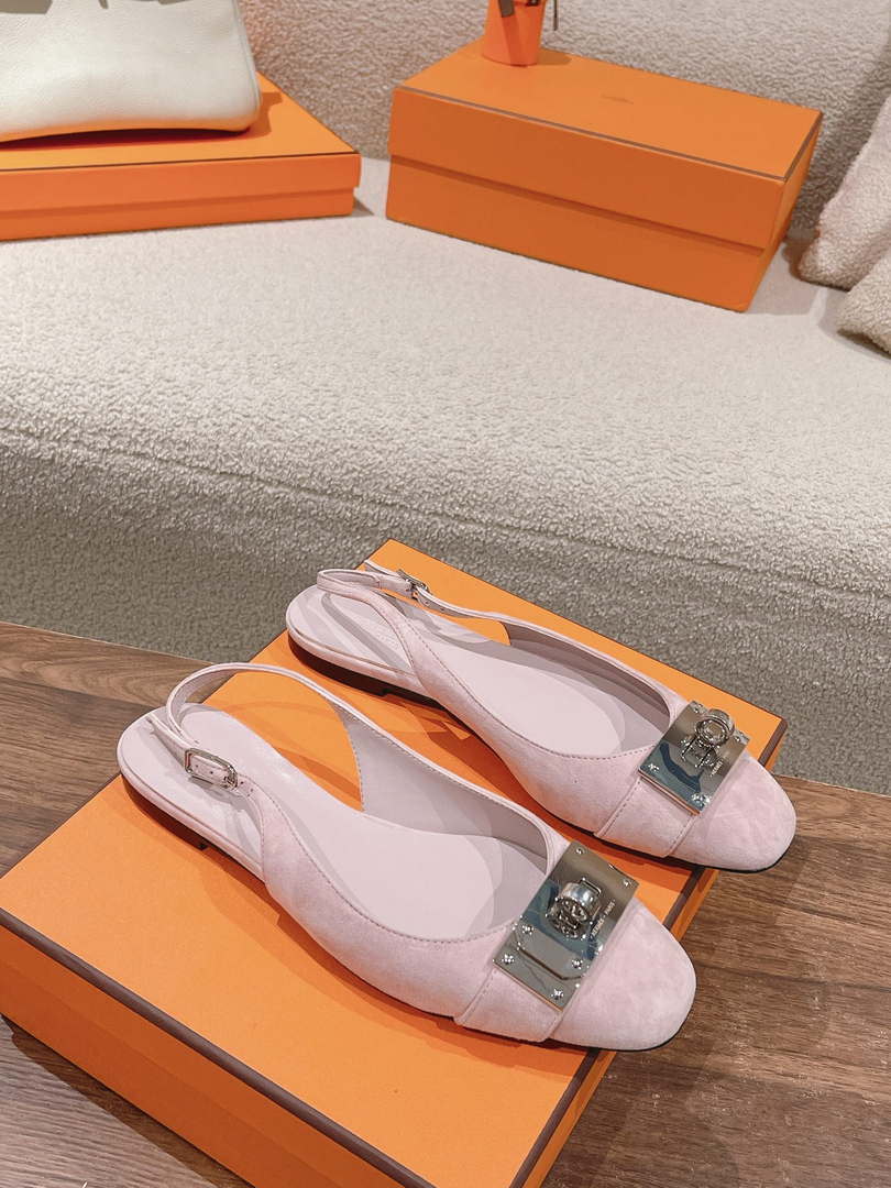 Hermes H241158Zv1D360 Innocente Slingback Shoes H990024