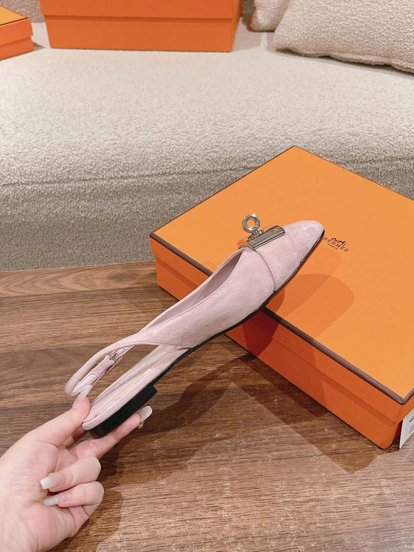 Hermes H241158Zv1D360 Innocente Slingback Shoes H990024