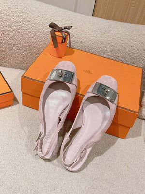 Hermes H241158Zv1D360 Innocente Slingback Shoes H990024 - Euro 35=US 4 - View 5