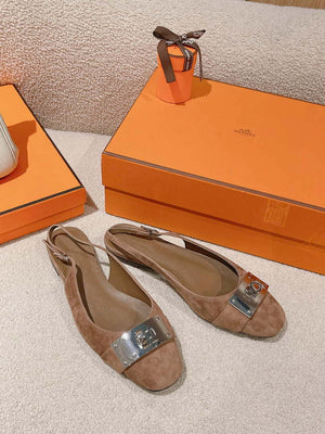 Hermes H241158Zv1D360 Innocente Slingback Shoes H990023 - Euro 35=US 4 - View 1