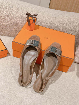 Hermes H241158Zv1D360 Innocente Slingback Shoes H990023 - Euro 35=US 4 - View 5