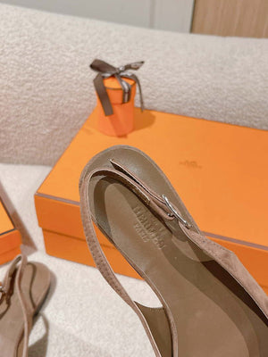 Hermes H241158Zv1D360 Innocente Slingback Shoes H990023 - Euro 35=US 4 - View 8