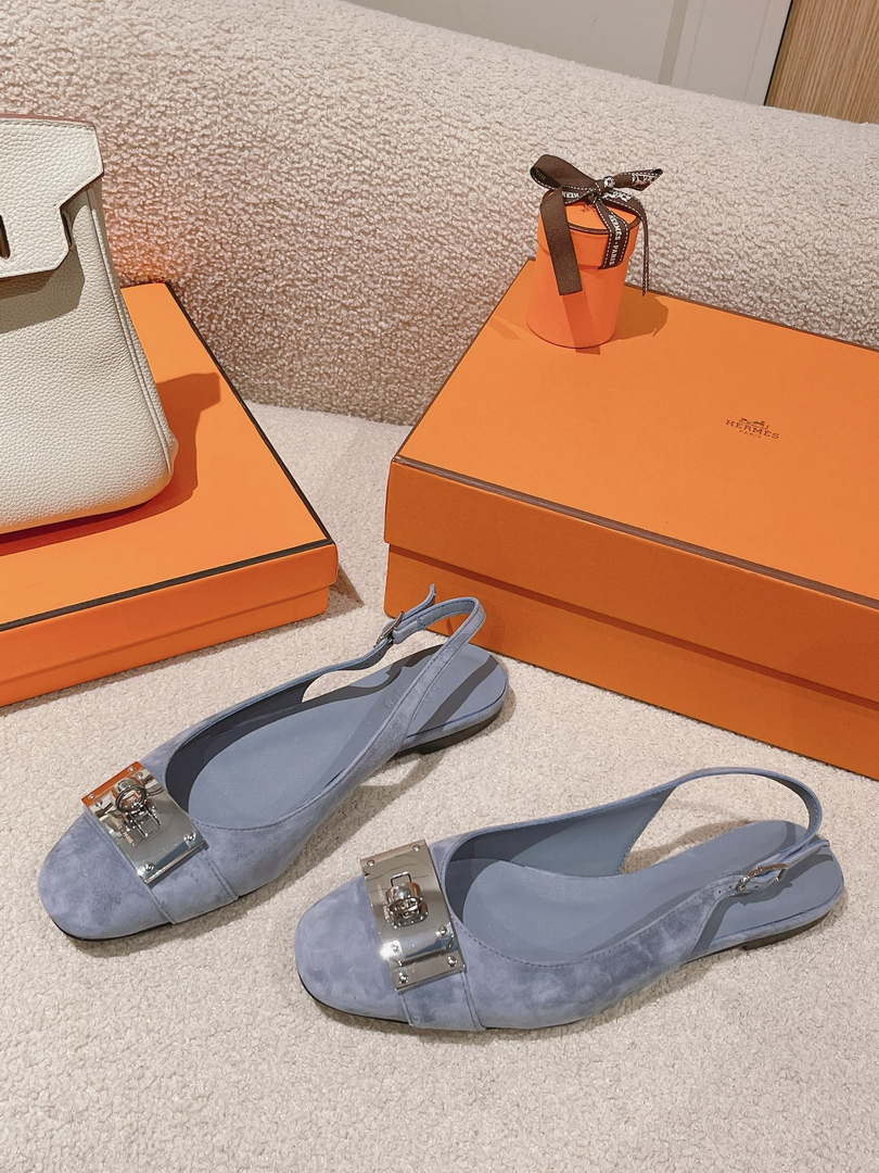 Hermes H241158Zv1D360 Innocente Slingback Shoes H990026 - Euro 35=US 4 - View 2