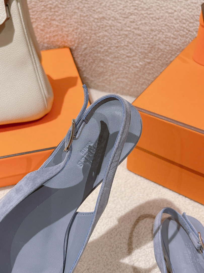 Hermes H241158Zv1D360 Innocente Slingback Shoes H990026