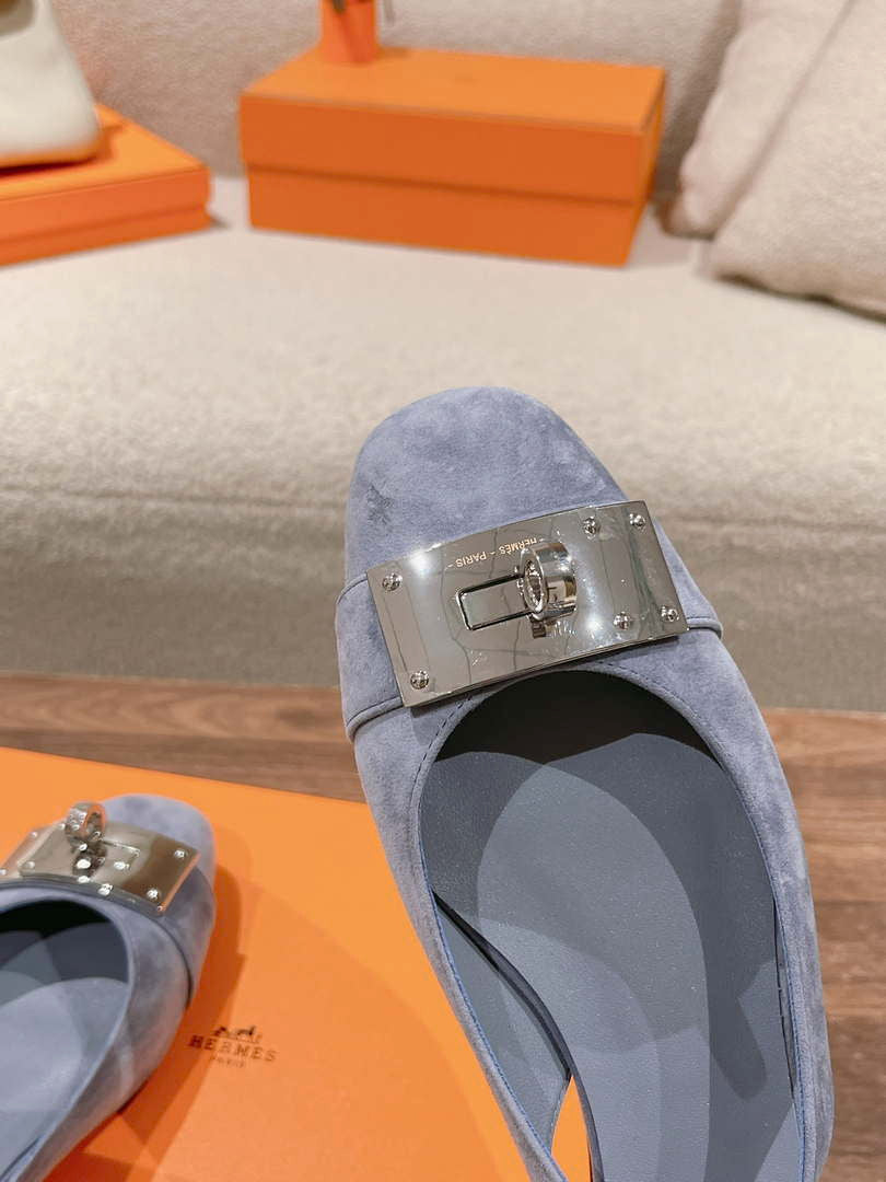 Hermes H241158Zv1D360 Innocente Slingback Shoes H990026