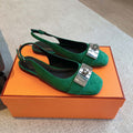 Hermes H241158Zv1D360 Innocente Slingback Shoes H990027 - Euro 35=US 4 - View 1