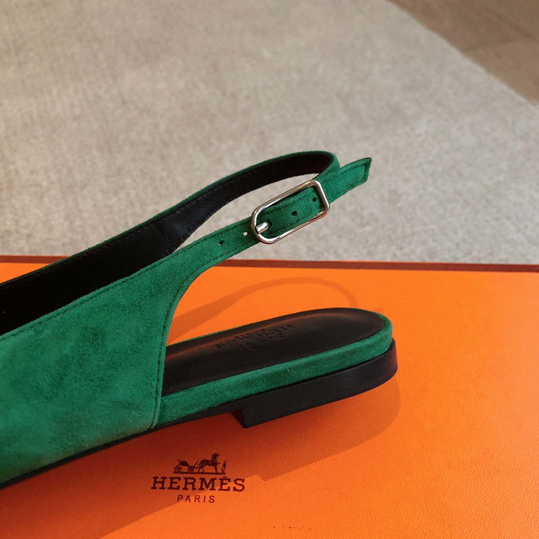 Hermes H241158Zv1D360 Innocente Slingback Shoes H990027 - Euro 35=US 4 - View 5