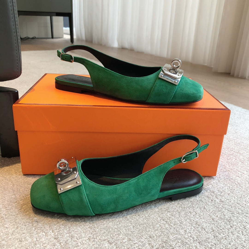 Hermes H241158Zv1D360 Innocente Slingback Shoes H990027