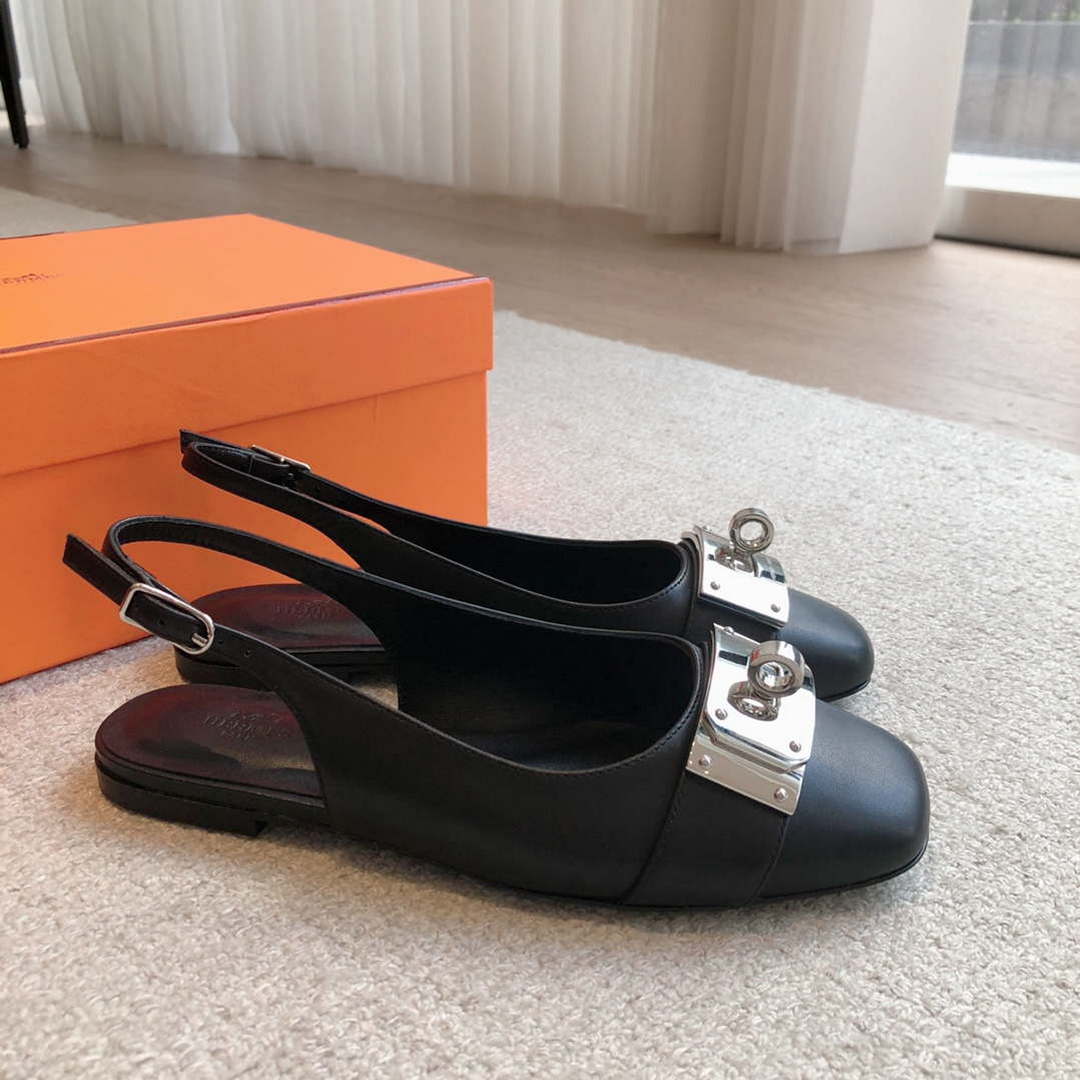 Hermes H241158Zv1D360 Innocente Slingback Shoes H990026