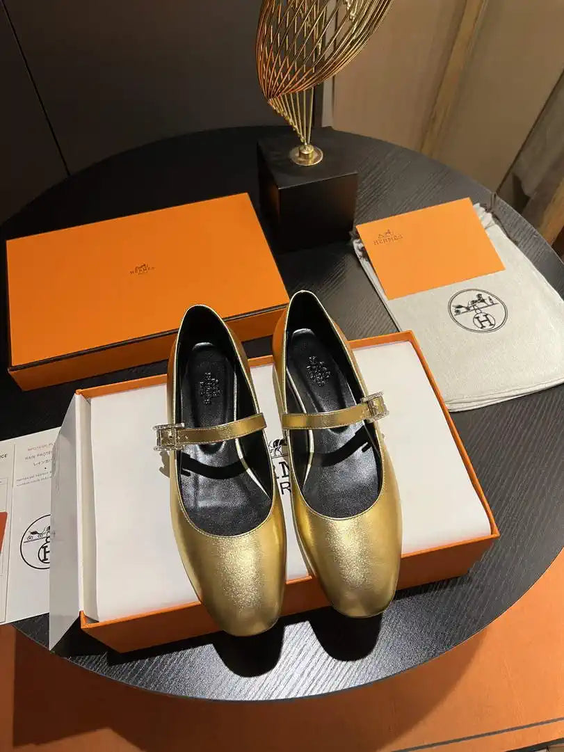 Hermes H242047Zv02350 Women Jane ballet flat H33670