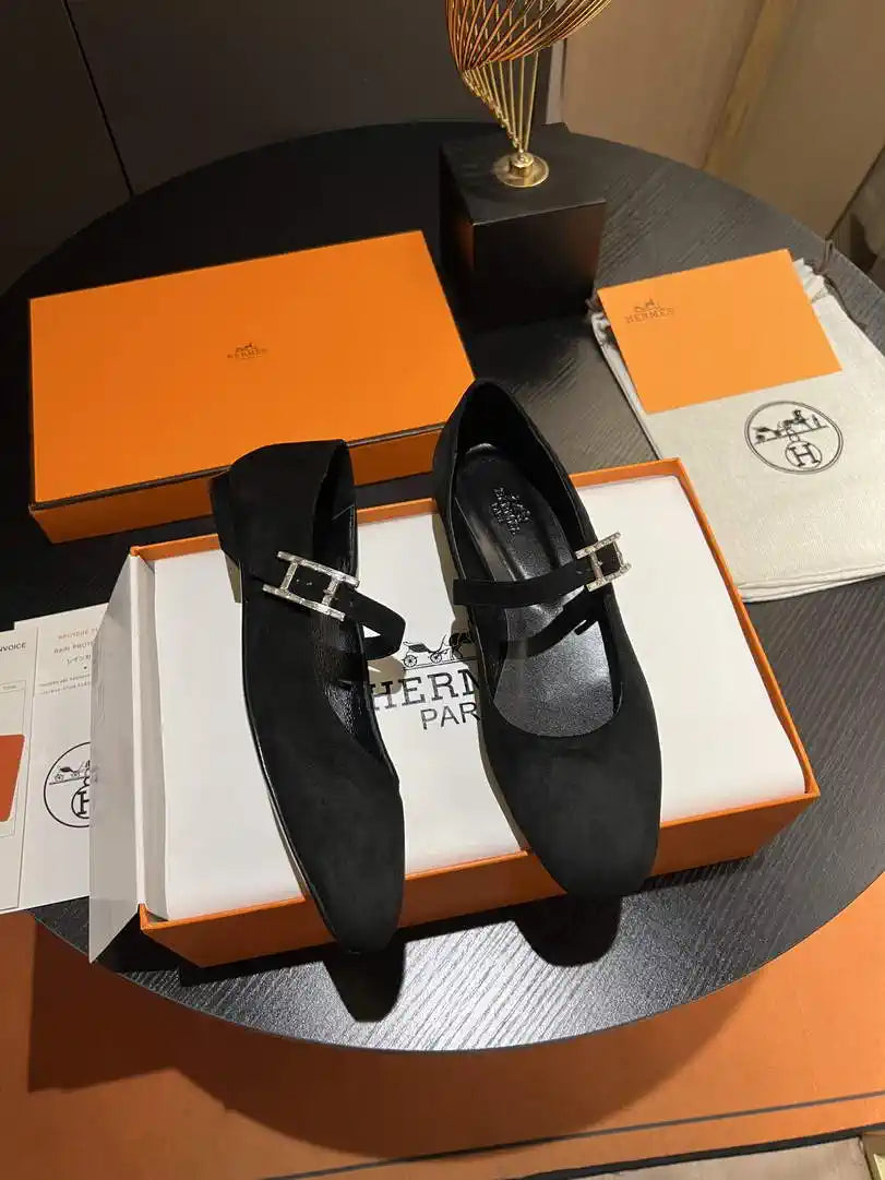 Hermes H242047Zv02350 Women Jane ballet flat H33671