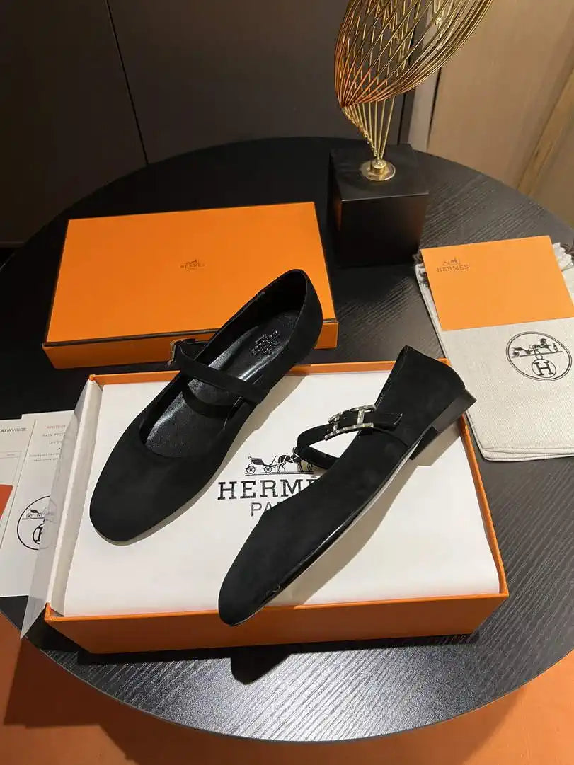 Hermes H242047Zv02350 Women Jane ballet flat H33671