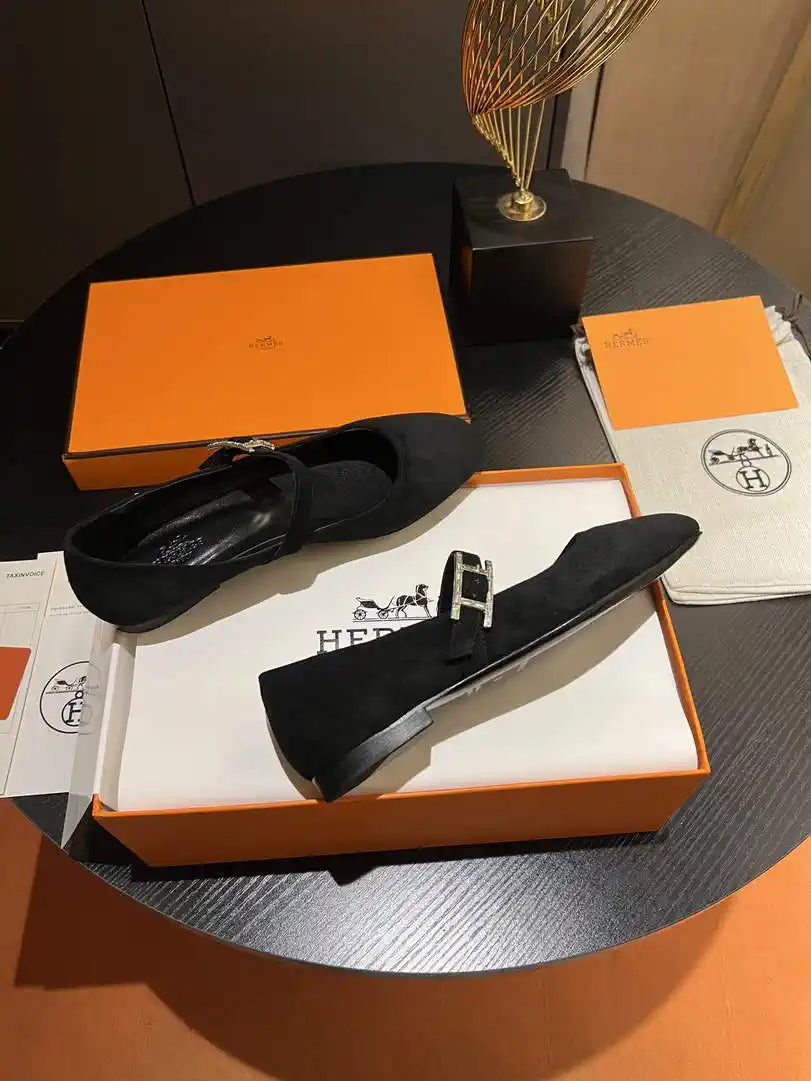 Hermes H242047Zv02350 Women Jane ballet flat H33671