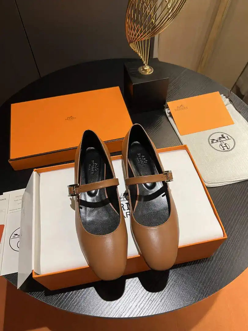 Hermes H242047Zv02350 Women Jane ballet flat H33672