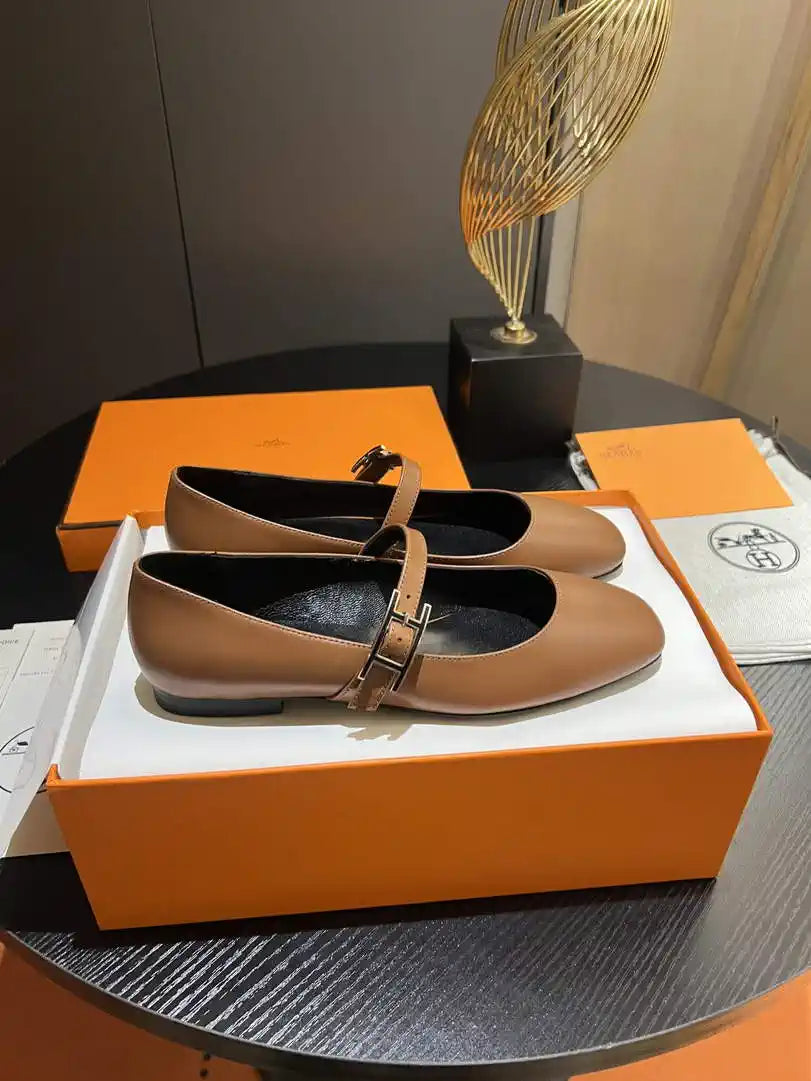 Hermes H242047Zv02350 Women Jane ballet flat H33672
