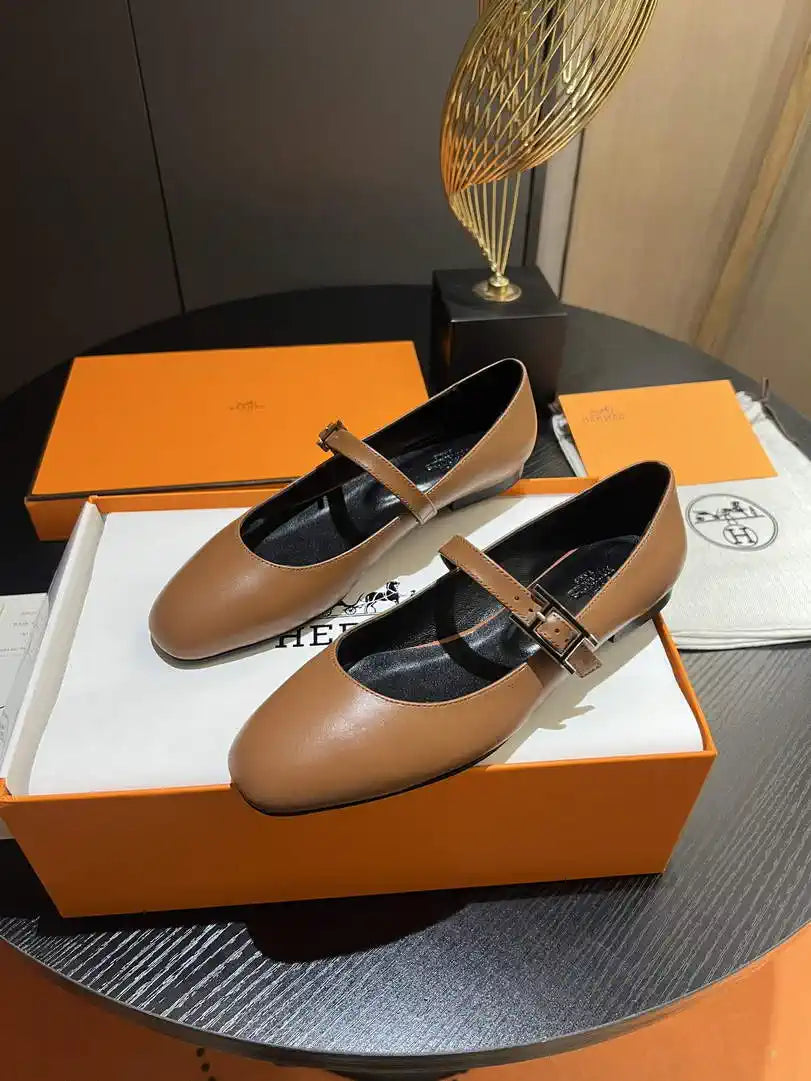 Hermes H242047Zv02350 Women Jane ballet flat H33672