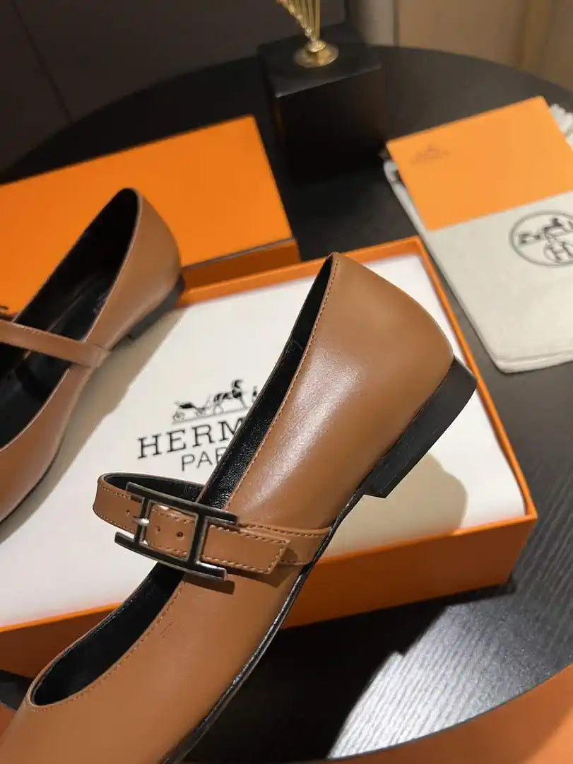 Hermes H242047Zv02350 Women Jane ballet flat H33672