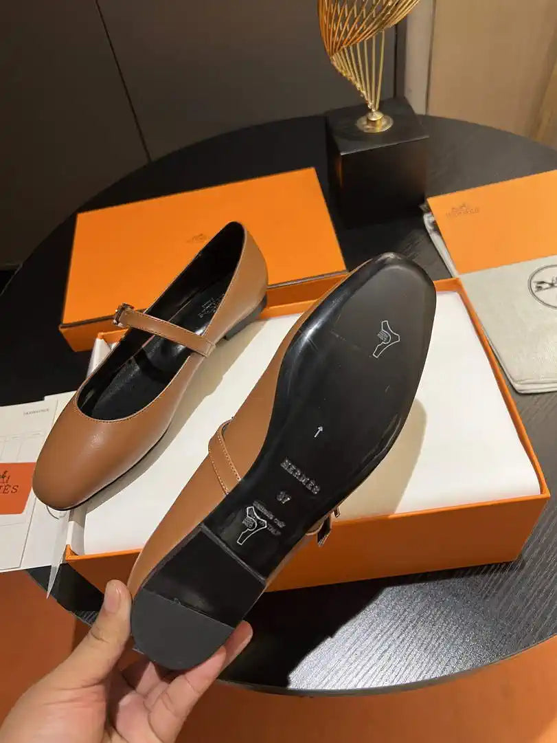 Hermes H242047Zv02350 Women Jane ballet flat H33672