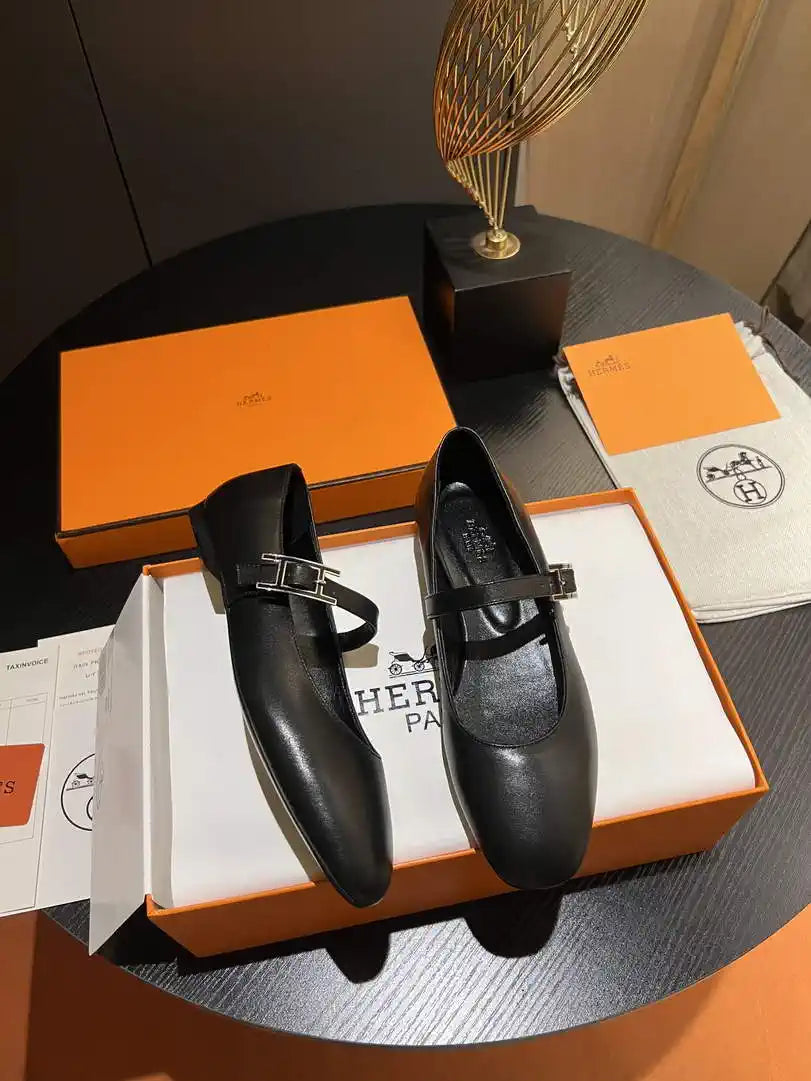Hermes H242047Zv02350 Women Jane ballet flat H33673