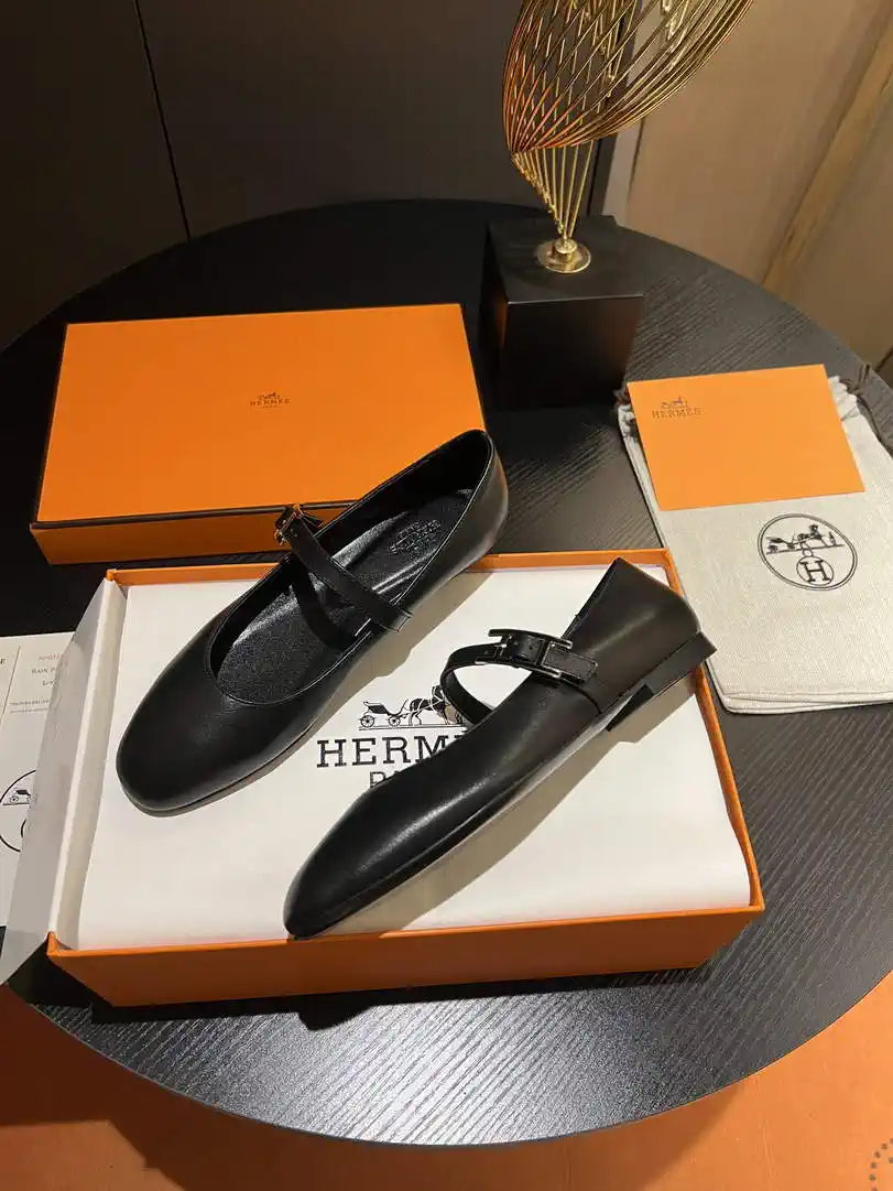 Hermes H242047Zv02350 Women Jane ballet flat H33673