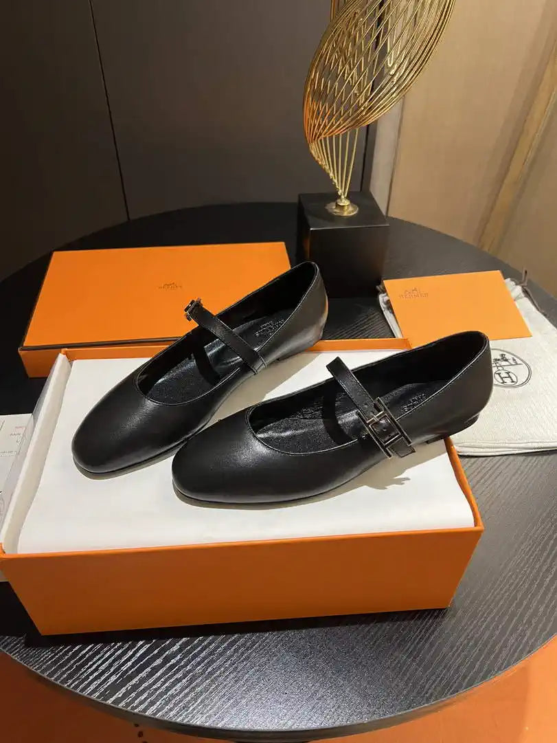 Hermes H242047Zv02350 Women Jane ballet flat H33673