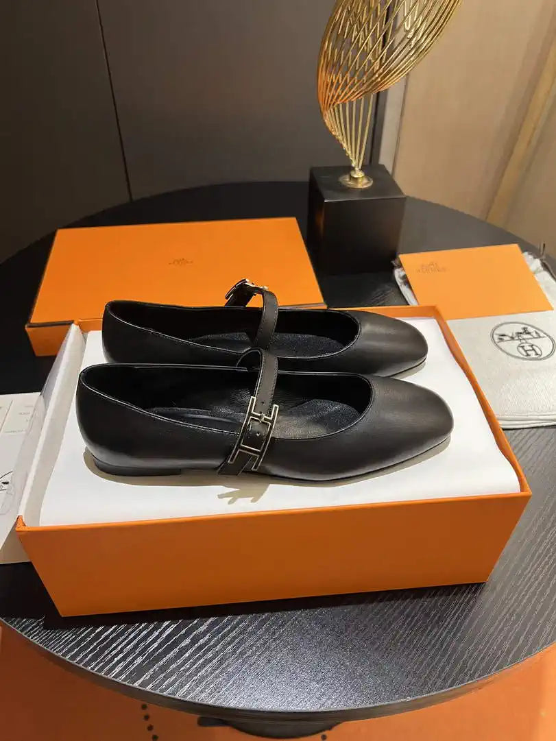 Hermes H242047Zv02350 Women Jane ballet flat H33673